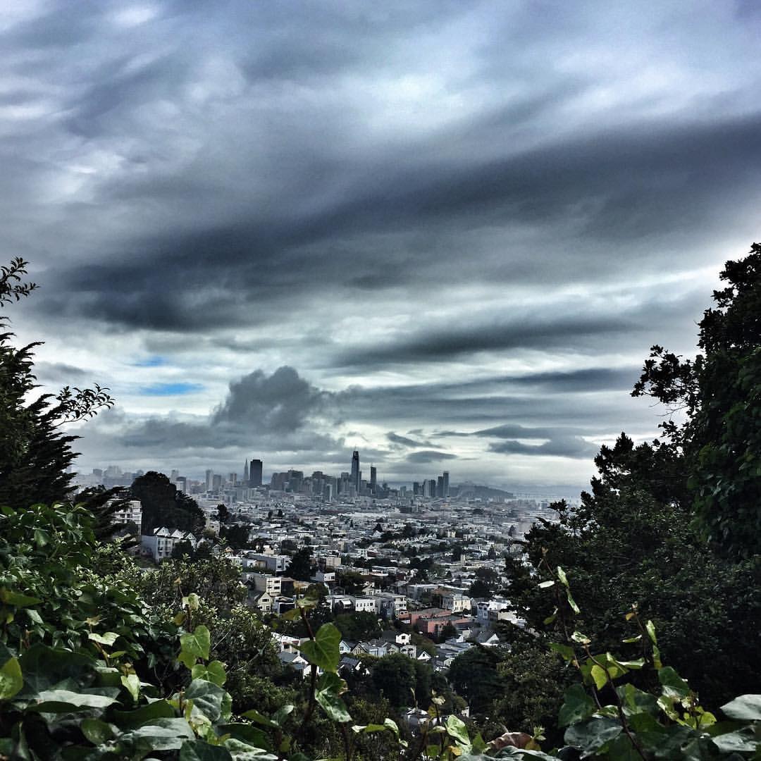 While in San Francisco I went for a couple of long runs. One one I captured this image from the top of a hill.